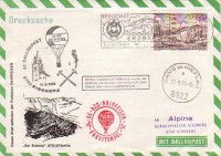 47. Ballonpost Eisenstadt 11.5.1972 OE-DDZC Raiffeisen Brief E